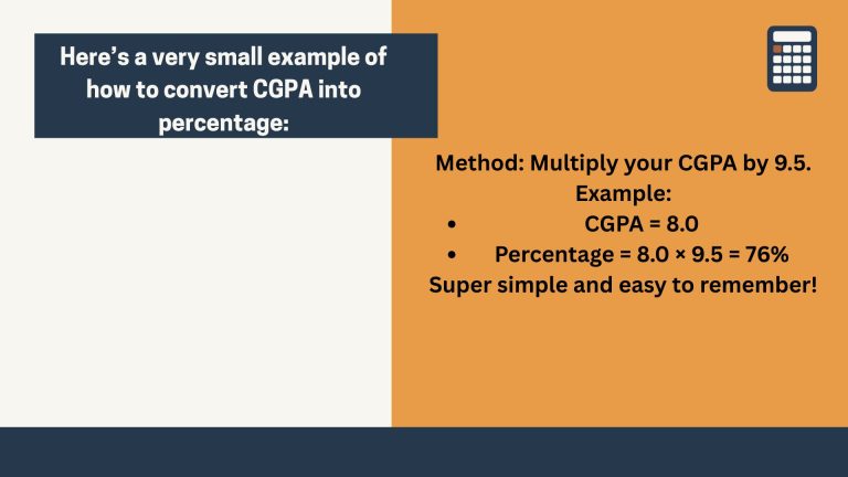 Convert CGPA Into Percentage