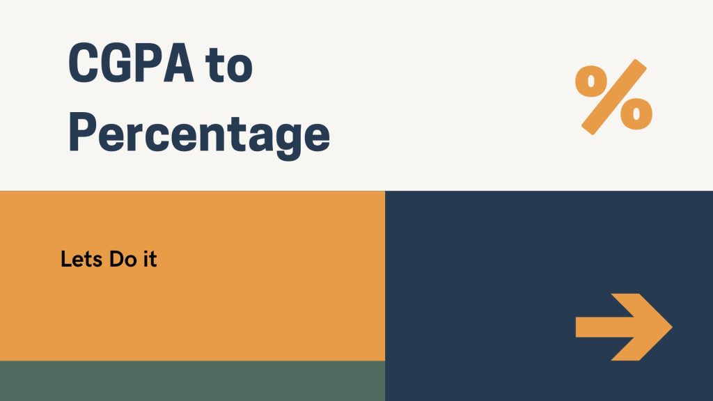 CGPA to Percentage Calculator