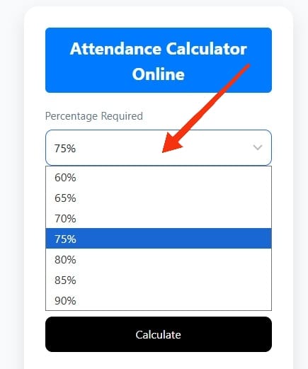 Attendance Calculator – Calculate Your Attendance Percentage Instantly